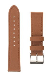 FIXED Leather Strap kožený řemínek 20mm Quick Release pro smartwatch hnědý