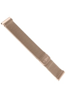 FIXED 22mm síťovaný nerezový řemínek pro smartwatch růžové zlatý
