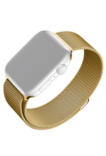 FIXED Mesh Strap nerezový řemínek pro Apple Watch 42 / 44 / 45 / 49mm zlatý