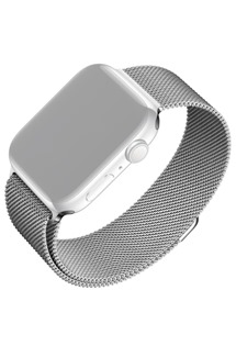 FIXED Mesh Strap nerezový řemínek pro Apple Watch 42 / 44 / 45 / 49mm stříbrný