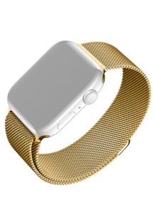 FIXED Mesh Strap nerezový řemínek pro Apple Watch 38 / 40 / 41mm zlatý