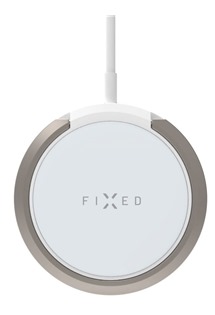 FIXED MagPad 15W bezdrátová nabíječka s podporou MagSafe bílá