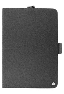 FIXED Novel textilní pouzdro na tablet do 10,1 se stojánkem a kapsou pro stylus tmavě šedé (260x175mm)