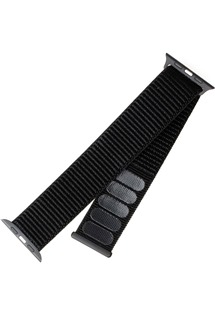 FIXED nylonový řemínek pro Apple Watch Series 6/5/4/SE (40mm) a Series 3/2/1 (38mm) černý