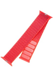 FIXED Nylon Strap nylonový řemínek pro Apple Watch 38 / 40 / 41mm tmavě růžový