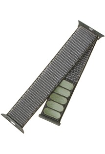 FIXED nylonový řemínek pro Apple Watch Series 6/5/4/SE (40mm) a Series 3/2/1 (38mm) olivový