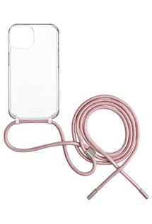 FIXED Pure Neck zadní kryt s růžovou šňůrkou na krk pro Samsung Galaxy S24+