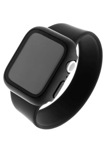 FIXED Pure 2v1 pouzdro s tvrzenm sklem pro Apple Watch 44mm ern