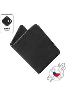 FIXED Smile Wallet XL kožená peněženka se smart trackerem FIXED Smile PRO černá