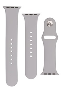 FIXED Set silikonových řemínků pro Apple Watch 42/44/45 mm světle šedý