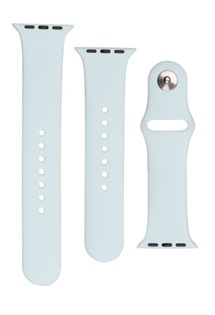 FIXED Set silikonových řemínků pro Apple Watch 42/44/45mm světle tyrkysový