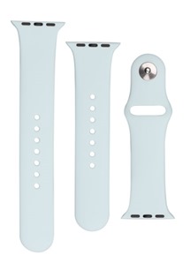 FIXED Silicone Strap Set silikonovch emnk pro Apple Watch 42 / 44 / 45 / 49mm svtle tyrkysov