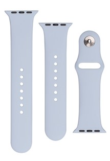 FIXED Set silikonových řemínků pro Apple Watch 38/40/41mm světle modrý