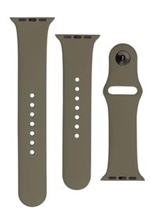 FIXED Set silikonových řemínků pro Apple Watch 38/40/41mm olivový