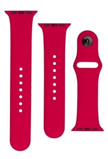 FIXED Set silikonových řemínků pro Apple Watch 38/40/41mm červený