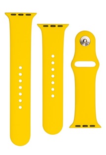 FIXED Set silikonových řemínků pro Apple Watch 38/40/41mm žlutý