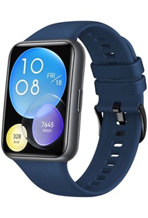 FIXED Silicone Strap silikonov emnek pro Huawei Watch Fit 2 modr