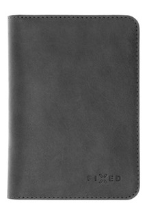 FIXED Passport kožená peněženka pro cestovní pas černá