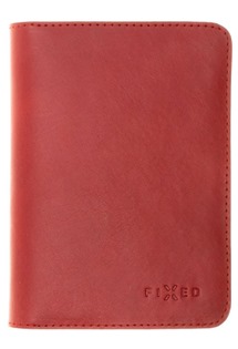 FIXED Passport kožená peněženka pro cestovní pas červená