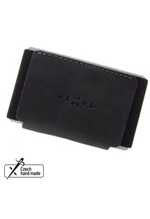 FIXED Tiny Wallet kožená peněženka z pravé hovězí kůže černá