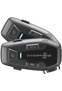 CellularLine Interphone U-COM 7R Bluetooth headset pro uzaven a oteven pilby Twin Pack