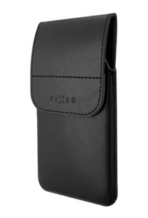 FIXED Pocket pouzdro s klipem PU kůže velikost 6XL černé (168x88x8mm)