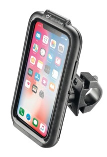 CellularLine InterPhone voděodolné pouzdro pro Apple iPhone XS/X s úchytem na řídítka černé