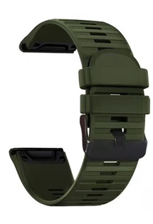 RhinoTech 26mm QuickFit silikonový sportovní řemínek pro Garmin tmavě zelený