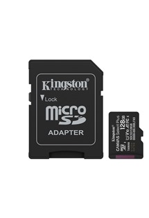 Kingston microSDXC 128GB Gen 3 Canvas Select Plus + SD adapt�r