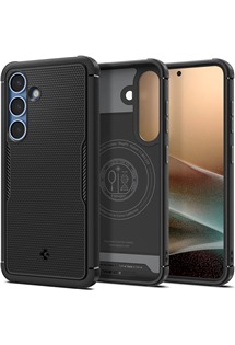 Spigen Core Armor zadn� kryt se zabudovan�mi magnety pro Samsung Galaxy S25 �ern�