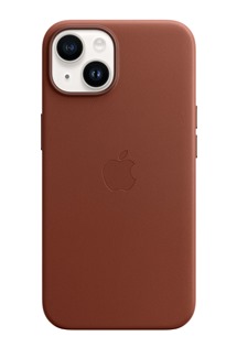 Apple kožený kryt s MagSafe pro Apple iPhone 14 Plus cihlově hnědý