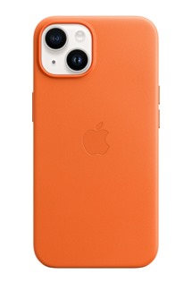 Apple kožený kryt s MagSafe pro Apple iPhone 14 Plus oranžový