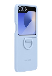 Samsung silikonov� zadn� kryt s krou�kem na prst pro Samsung Galaxy Z Flip7 FE / Flip6 modr� (EF-PF741TLEGWW)