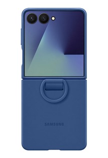 Samsung silikonov zadn kryt s kroukem na prst pro Samsung Galaxy Z Flip7 modr (EF-PF766TNEGWW)