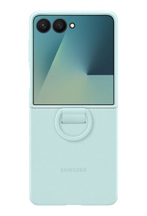 Samsung silikonov zadn kryt s kroukem na prst pro Samsung Galaxy Z Flip7 zelen (EF-PF766TMEGWW)