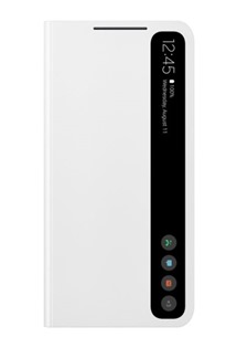 Samsung Clear View flipové pouzdro pro Samsung Galaxy S21 FE 5G bílé (EF-ZG990CW)