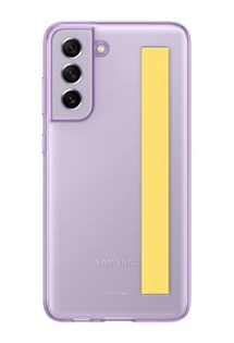Samsung poloprůhledný zadní kryt s poutkem pro Samsung Galaxy S21 FE 5G fialový (EF-XG990CV)
