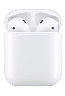 Apple AirPods 2019 bezdrátová sluchátka s nabíjecím pouzdrem s drátovým nabíjením bílá MV7N2ZM/A