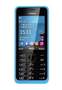 Nokia 301 Dual-SIM Cyan