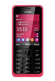 Nokia 301 Dual-SIM Fuchsia