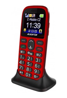 Aligator A510 Senior Red + nab�jec� stoj�nek