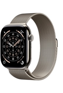 Apple Watch Series 11 46mm Cellular Natural Titanium + Natural Milanese Loop S/M