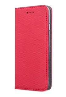 Texturované flipové pouzdro pro Motorola Moto G84 5G červené