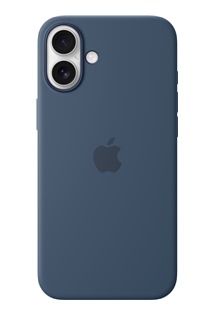 Apple silikonov zadn kryt s podporou MagSafe pro Apple iPhone 16 Plus denimov