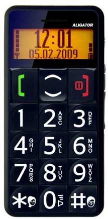 Aligator A300 Black - mobil pro seniory