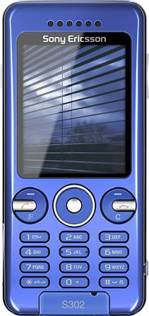 Sony Ericsson S302 Crystal Blue - foto 2Mpix, BT, MP3, MS MicroM2