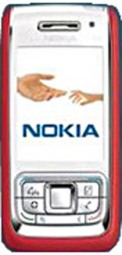 Nokia E65 Red Silver