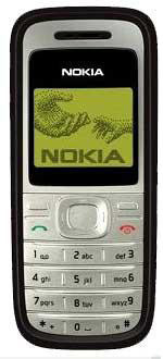 Nokia 1200 Black - jednoduché ovládání, nízká cena