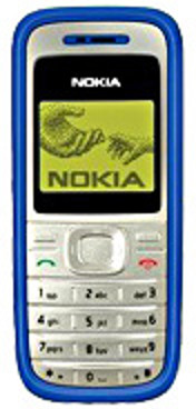 Nokia 1200 Blue - jednoduché ovládání, nízká cena