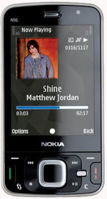 Nokia N96 Dark Grey - 3G, Wi-Fi, GPS, foto 5Mpix, BT, MP3, 16GB+MicroSD, DVB-H